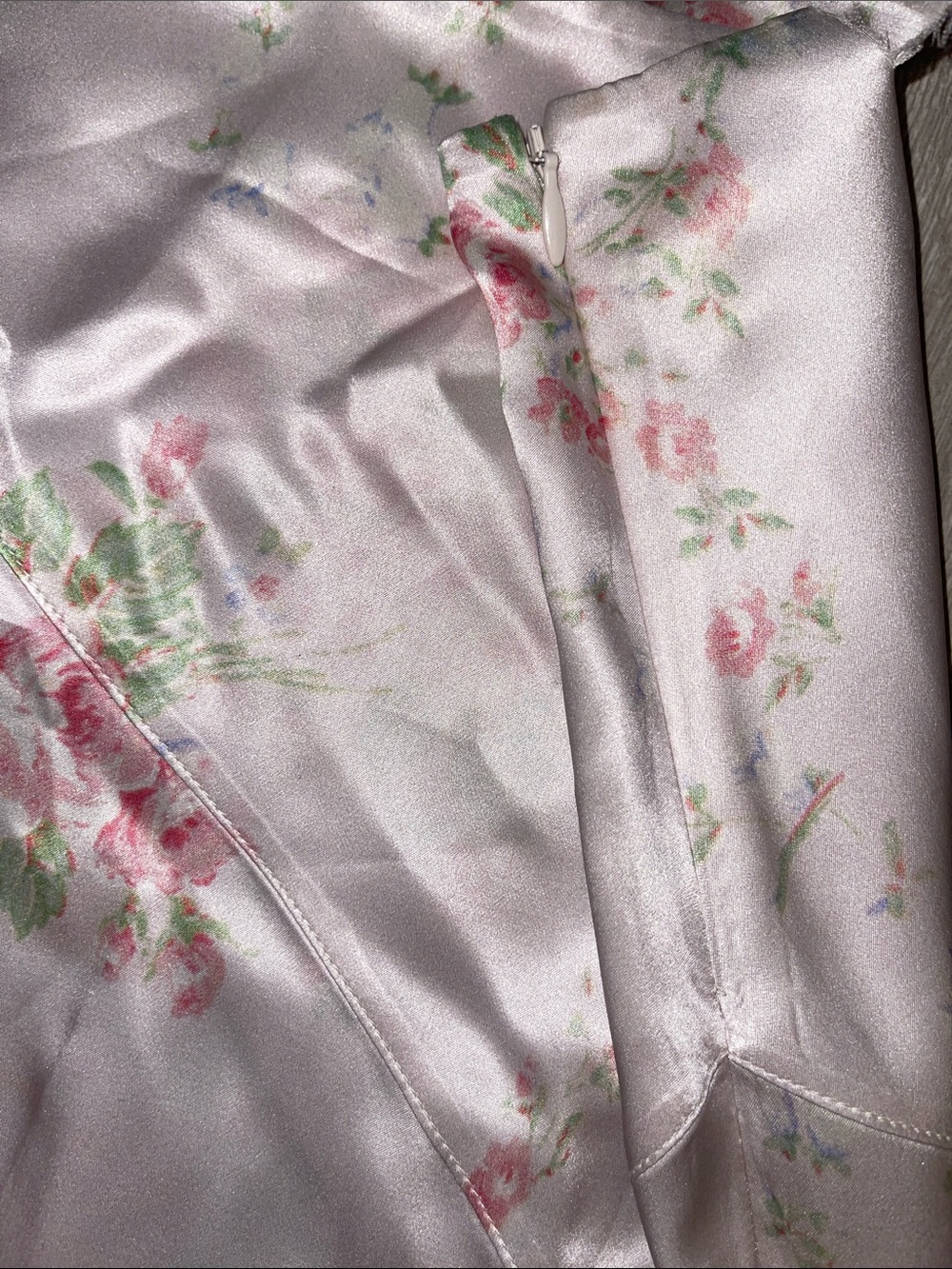 LOVESHACKFANCY *ONE DAY SALE* - silk white maxi skirt/Open front slit detail - Picture 8 of 9